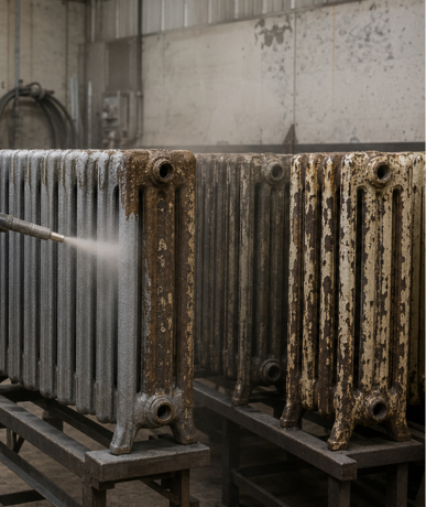 sablage radiateur photo